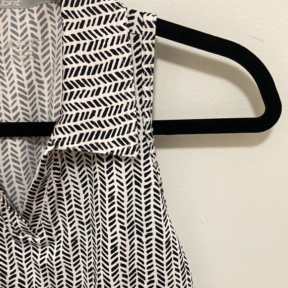 Jofit NWT Tech Cutaway Polo in a Black & White. Size XS. - Picture 5 of 8